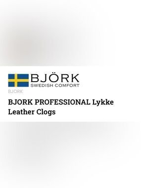 BJÖRK PROFESSIONAL Lykke Leather Clogs - Black